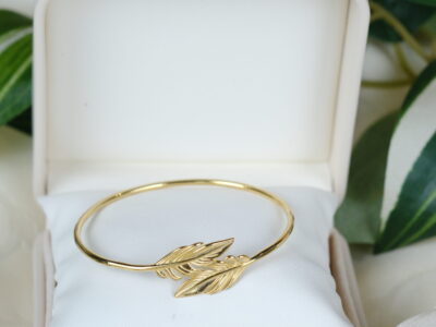 Forgyldt armbånd – Enchanted Leaves i 925 sterlingsølv fra Ginny De Luxe