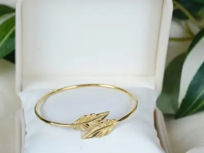 Olive Leaf – armbånd i 925 sterlingsølv med blade