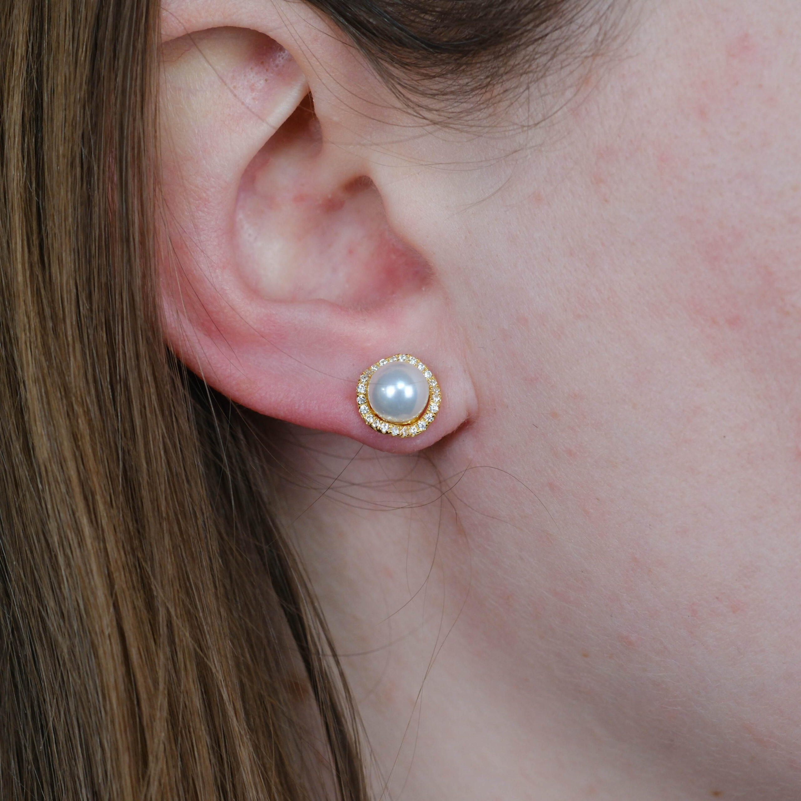 Aura Pearl Studs - Billede 4