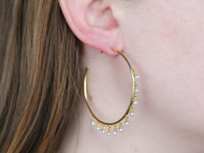 Perle Cascade Hoops