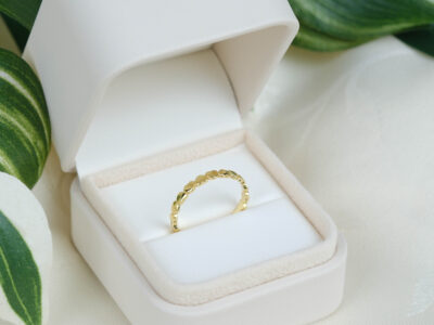 Forgyldt ring – Dew Drop i 925 sterlingsølv fra Ginny De Luxe