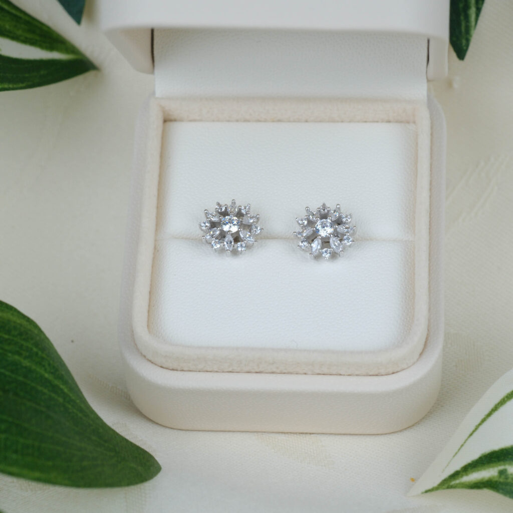 Sølv øreringe – Starburst Earrings i 925 sterlingsølv fra Ginny De Luxe