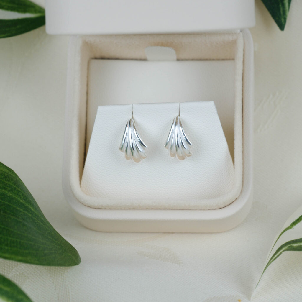 Sølv øreringe – Wave Earrings i 925 sterlingsølv fra Ginny De Luxe