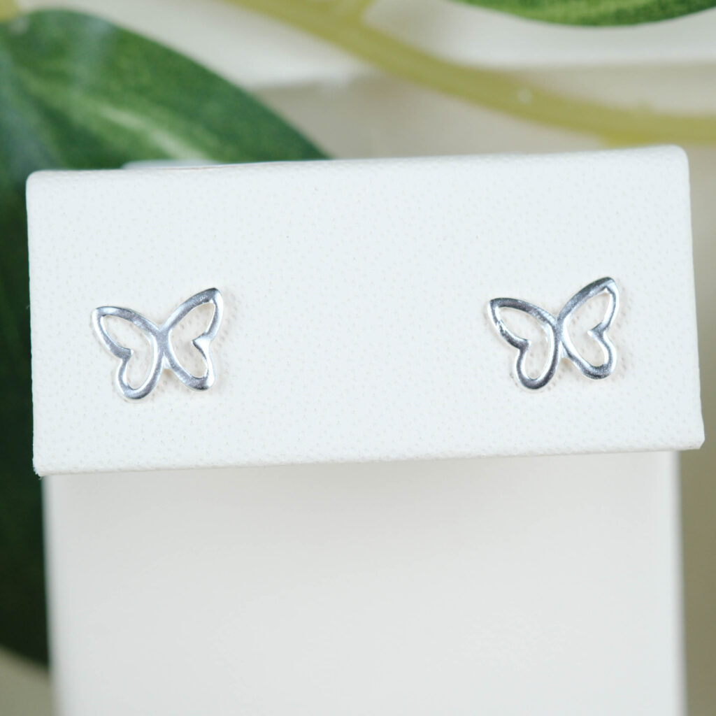 Sølv øreringe – Butterfly Bloom i 925 sterlingsølv fra Ginny De Luxe