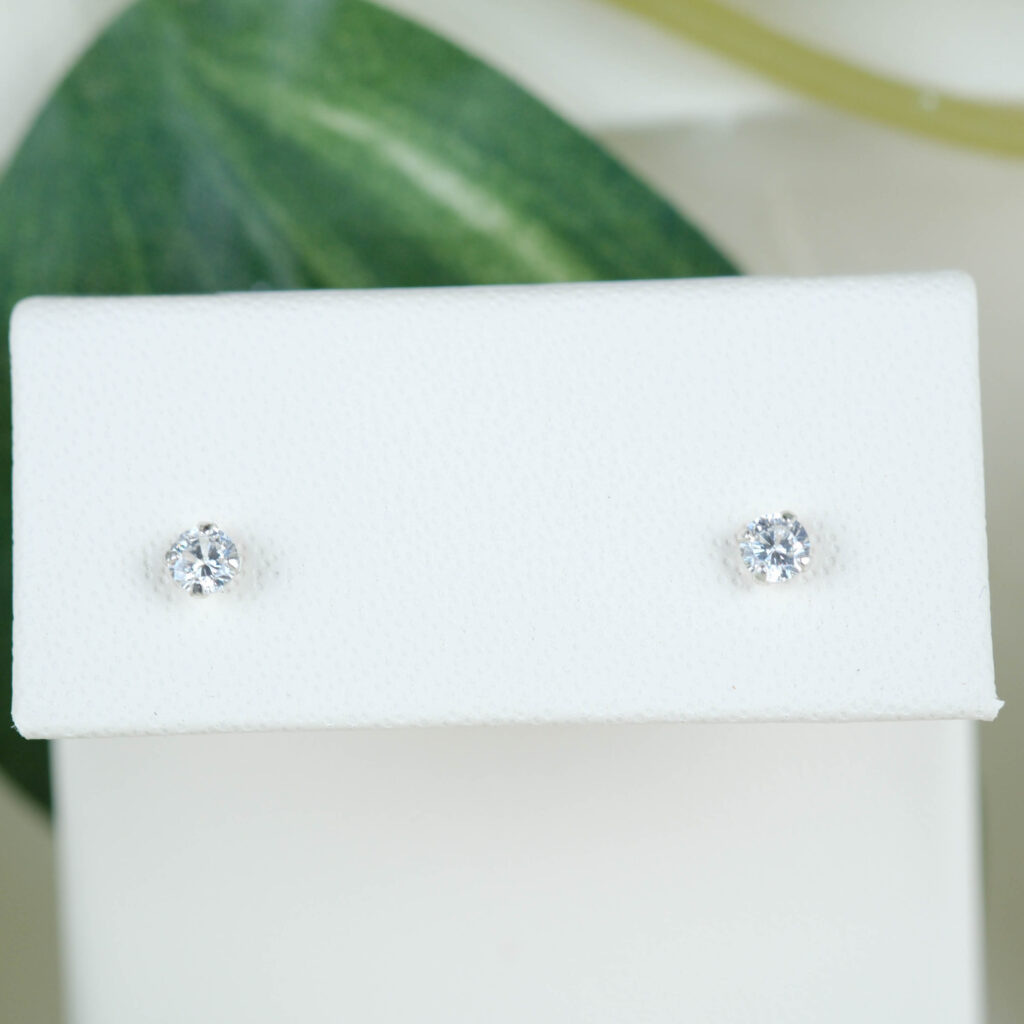 Sølv øreringe – Classic Sparkle i 925 sterlingsølv fra Ginny De Luxe