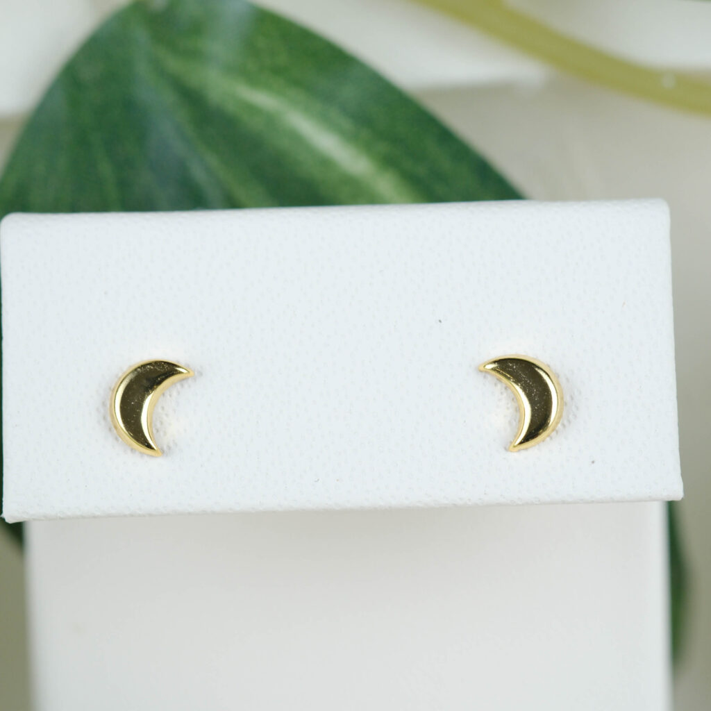 Forgyldt øreringe – Crescent Earrings i 925 sterlingsølv fra Ginny De Luxe